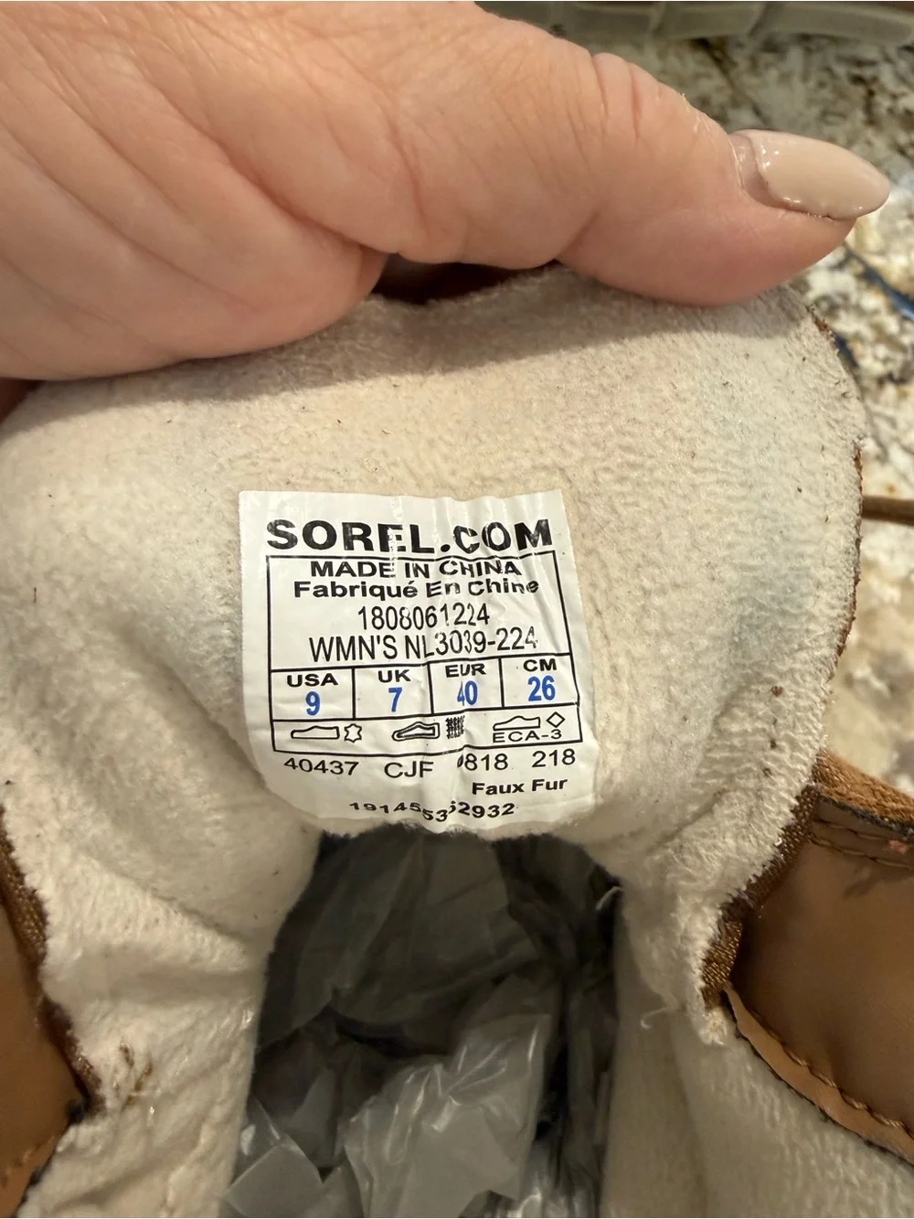 Sorel Women’s Explorer Joan Waterproof Winter Boot in Camel Brown Size 9